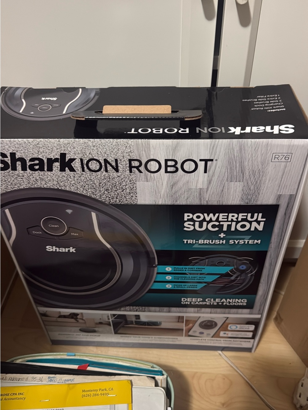 Shark ION Robot R76 - Black Robotic Vacuum